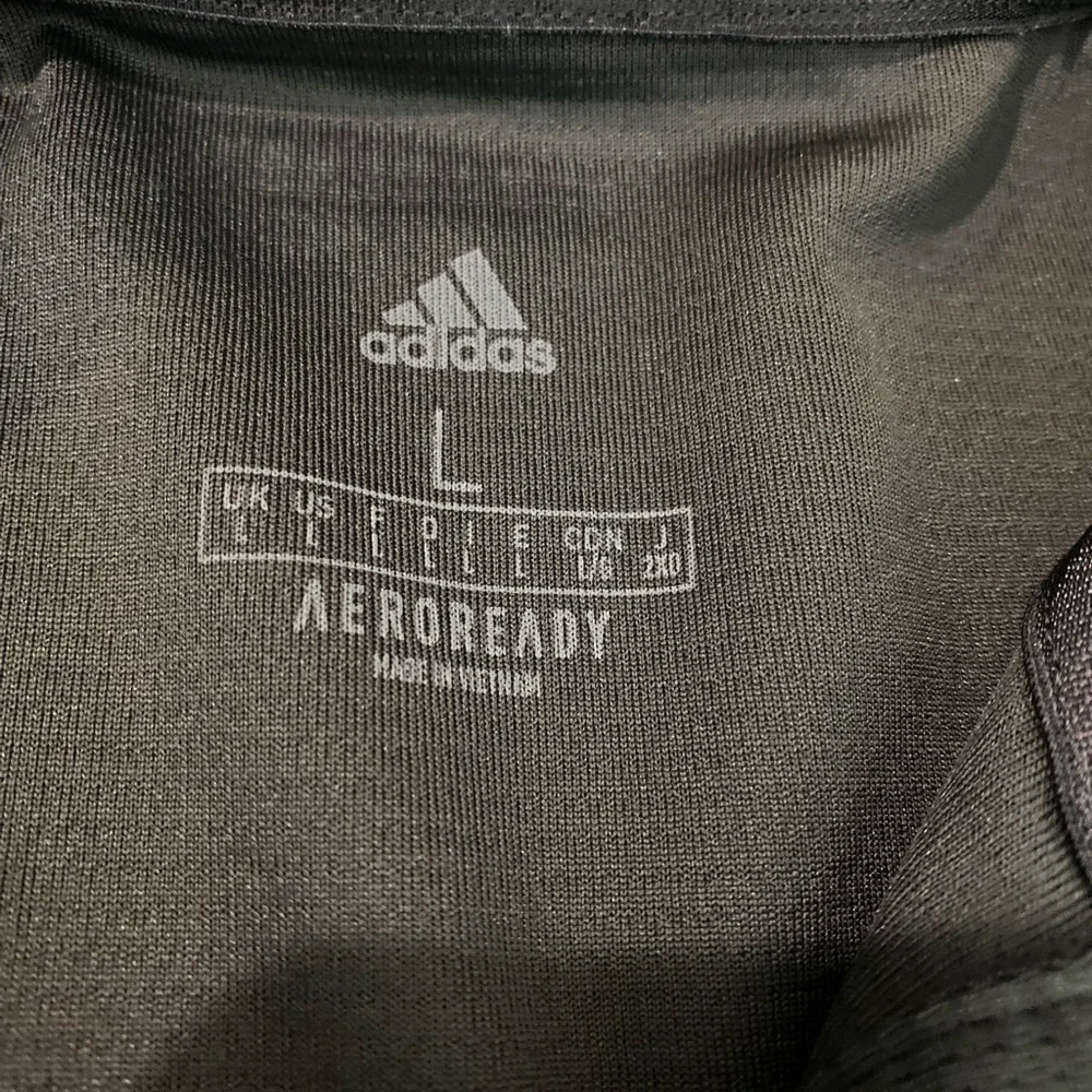 Adidas Black Performance Polo Shirt L